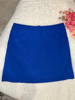 Annika Vibrant Cobalt Blue Mini Skirt Size 6